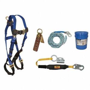 DESCRIPTION: (1) FALL PROTECTION KIT BRAND/MODEL: CONDOR #45J298 INFORMATION: BLUE RETAIL$: $200.54 EA SIZE: 3' SHOCK ABSORBING LANYARD QTY: 1