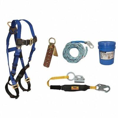 DESCRIPTION: (1) FALL PROTECTION KIT BRAND/MODEL: CONDOR #45J298 INFORMATION: BLUE RETAIL$: $200.54 EA SIZE: 3' SHOCK ABSORBING LANYARD QTY: 1