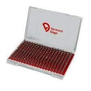 DESCRIPTION: (1) PIN AND GAGE SET BRAND/MODEL: VERMONT GAGE #901100600 RETAIL$: $361.97 EA SIZE: .5010" THRU .6250" QTY: 1