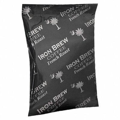 DESCRIPTION: (1) BOX OF (50) BAGS OF COFFEE BRAND/MODEL: IRON BREW #20VG63 INFORMATION: FRENCH ROAST RETAIL$: $108.69 PER BOX QTY: 1