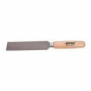 DESCRIPTION: (2) BOXES OF (10) REGULAR SQUARE POINT CHISEL BRAND/MODEL: HYDE #36M404 INFORMATION: WOODEN HANDLE RETAIL$: $9.95 PER KNIFE SIZE: 5"X1" Q