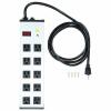 DESCRIPTION: (1) OUTLET STRIP BRAND/MODEL: POWER FIRST #52NY34 INFORMATION: WHITE RETAIL$: $60.74 EA SIZE: 10 OUTLETS 6 FT CORD 15A MAX QTY: 1