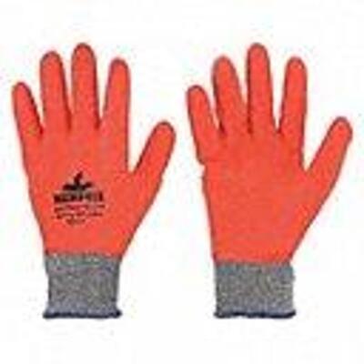 DESCRIPTION: (36) PAIRS OF CUT/SPLASH RESISTANT GLOVES BRAND/MODEL: MCR SAFETY #48GK62 INFORMATION: RED RETAIL$: $10.40 PER PAIR SIZE: SMALL QTY: 36