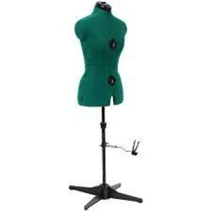 DESCRIPTION: (1) ADJUSTABLE DRESS FORM BRAND/MODEL: SEW YOU BY DRITZ INFORMATION: GREEN RETAIL$: $119.00 EA SIZE: 28 x 10.5 x 14.5 inches QTY: 1