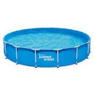 DESCRIPTION: (1) ABOVE GROUND POOL BRAND/MODEL: SUMMER WAVES ACTIVE FRAME INFORMATION: BLUE RETAIL$: $416.00 EA SIZE: 15 FT QTY: 1