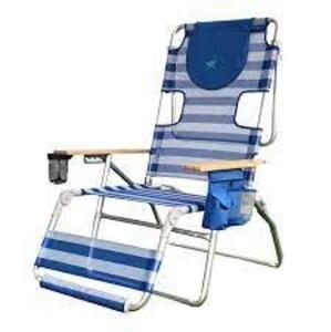 DESCRIPTION: (1) 3-IN-ONE LAWN CHAIR BRAND/MODEL: OSTRICH ALTITUDE INFORMATION: BLUE RETAIL$: $185.00 EA SIZE: 16" SEAT HEIGHT QTY: 1