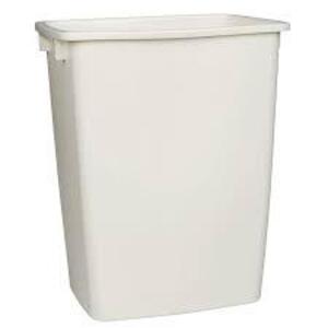 DESCRIPTION: (2) WASTEBASKET BRAND/MODEL: RUBBERMAID INFORMATION: WHITE RETAIL$: $29.87 EA SIZE: 9 GALLON QTY: 2