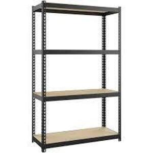 DESCRIPTION: (1) RIVETED STEEL SHELVING UNIT BRAND/MODEL: SPACE SOLUTIONS #20997 RETAIL$: $241.99 EA SIZE: 72X48X18 QTY: 1