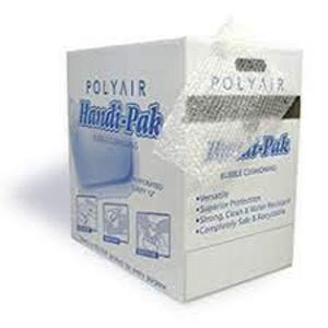 DESCRIPTION: (1) BOX OF BUBBLE CUSHIONING BRAND/MODEL: POLYAIR HANDI-PAK RETAIL$: $25.28 EA SIZE: 3/16X12X150 QTY: 1