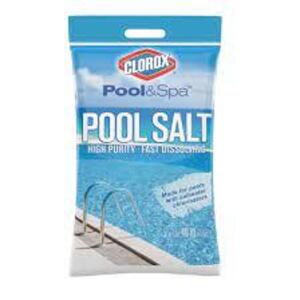 DESCRIPTION: (2) BAG OF POOL SALT BRAND/MODEL: CLOROX AND MORTON RETAIL$: $7.68 EA SIZE: 40 LB QTY: 2