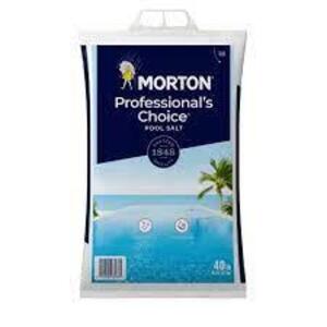 DESCRIPTION: (1) BAG OF POOL SALT BRAND/MODEL: MORTON SIZE: 40 LB QTY: 1