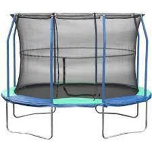 DESCRIPTION: (1) OVAL TRAMPOLINE BRAND/MODEL: JUMPKING RETAIL$: $229.99 EA SIZE: 8X11.5 QTY: 1