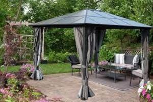 DESCRIPTION: (1) HARD TOP GAZEBO BRAND/MODEL: BETTER HOMES AND GARDENS #555930474 INFORMATION: MUST COME INSPECT IMAGES ARE FOR ILLUSTRATION PURPOSES