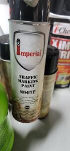 DESCRIPTION: (6) TRAFFIC MARKING PAINT BRAND/MODEL: IMPERIAL INFORMATION: WHITE RETAIL$: $13.01 EA SIZE: 12 OZ QTY: 6