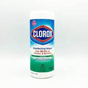 DESCRIPTION: (6) DISINFECTANT WIPES BRAND/MODEL: CLOROX INFORMATION: FRESH SCENT RETAIL$: $31.80 TOTAL QTY: 6