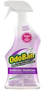 DESCRIPTION: (4) FABRIC AND AIR FRESHENER BRAND/MODEL: ODOBAN INFORMATION: LAVENDER RETAIL$: $5.00 EA SIZE: 32 OZ QTY: 4