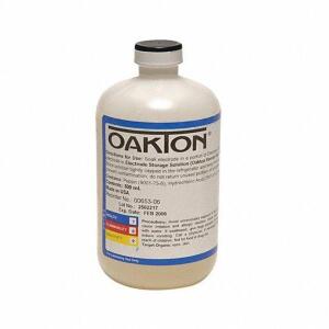 DESCRIPTION: (4) ELECTRODE CLEANING SOLUTION BRAND/MODEL: OAKTON #9DRY5 RETAIL$: 20.39 SIZE: 1 PT QTY: 4