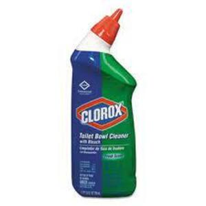 DESCRIPTION: (6) TOILET BOWL CLEANER WITH BLEACH BRAND/MODEL: CLOROX #CLO00031 INFORMATION: FRESH SCENT RETAIL$: $5.00 EA SIZE: 24 OZ QTY: 6