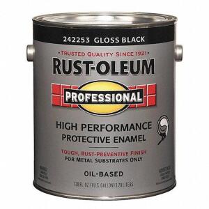 DESCRIPTION: (1) INTERIOR EXTERIOR PAINT BRAND/MODEL: RUST-OLEUM #3ZHX3 INFORMATION: BLACK RETAIL$: $155.33 EA QTY: 1