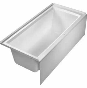 DESCRIPTION (1) DURAVIT SOAKING BATH TUB BRAND/MODEL AFSP29278 ADDITIONAL INFORMATION WHITE/RETAILS AT $1,640.25 SIZE 65-1/4"L X 20-1/2"H X 32"W THIS