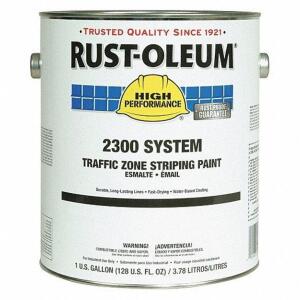 DESCRIPTION: (2) TRAFFIC ZONE STRIPING PAINT BRAND/MODEL: RUST-OLEUM #34UL63 INFORMATION: YELLOW RETAIL$: $78.50 EA SIZE: 1 GALLON QTY: 2