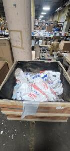 DESCRIPTION: (1) CRATE OF PREMIUM ABSORBENTINFORMATION: VARIOUS TORN & RIPPED BAGS, LOOSE ABSORBENTQTY: 1