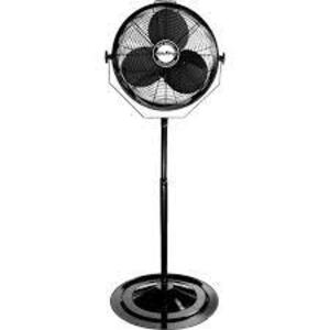 DESCRIPTION: (1) HIGH VELOCITY PEDESTAL FAN BRAND/MODEL: AIR KING #9418 INFORMATION: BLACK RETAIL$: $228.29 EA SIZE: 18" QTY: 1