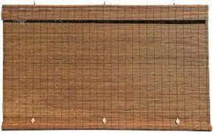 DESCRIPTION: (2) ALL NATURAL BAMBOO CORDLESS IMPERIAL MATCHSTICK BLINDS BRAND/MODEL: RADIANCE INFORMATION: FRUITWOOD RETAIL$: $130.99 EA SIZE: 72 X 72