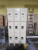 DESCRIPTION: (1) WARDROBE LOCKER BRAND/MODEL: HALLOWELL #4HE12 INFORMATION: BEIGE RETAIL$: $1173.18 EA SIZE: 36 IN X 18 IN X 78 IN, 3 TIERS, 3 UNITS W - 2