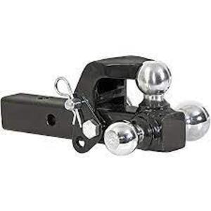 DESCRIPTION: (1) TRI-BALL HITCH WITH PINTLE HOOK BRAND/MODEL: BUYERS #3KXY3 INFORMATION: BLACK RETAIL$: $173.47 EA SIZE: 1-7/8", 2", 2-5/16" BALL SIZE