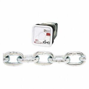 DESCRIPTION: (1) CARBON STEEL CHAIN BRAND/MODEL: CAMPBELL #49DM23 INFORMATION: STEEL RETAIL$: $261.90 EA SIZE: 1/4 IN TRADE SIZE, 1,300 LB WORKING LOA