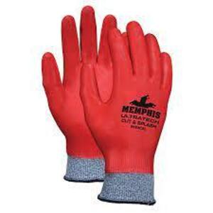 DESCRIPTION: (2) PACKS OF (12) PAIRS OF INDUSTRIAL WORK GLOVES BRAND/MODEL: MEMPHIS #9683CS INFORMATION: RED RETAIL$: $7.69 PER PAIR SIZE: S QTY: 2