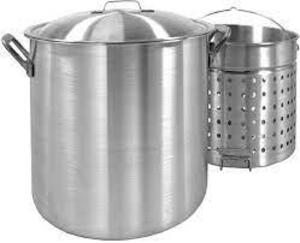 DESCRIPTION: (1) ALUMINUM STOCKPOT WITH BASKET BRAND/MODEL: BAYOU CLASSIC RETAIL$: $202.16 EA SIZE: 80 QT QTY: 1