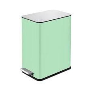 DESCRIPTION: (1) STEP BATHROOM TRASH CAN BRAND/MODEL: QUALIAZERO INFORMATION: STAINLESS AND MINT RETAIL$: $40.00 EA SIZE: 2.6 GA QTY: 1