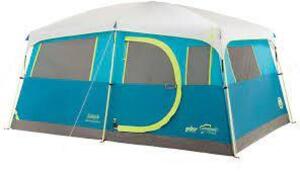 DESCRIPTION: (1) 8 PERSON TENAYA LAKE TENT BRAND/MODEL: COLEMAN INFORMATION: BLUE RETAIL$: $240.00 EA QTY: 1