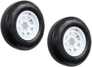 DESCRIPTION: (2) RADIAL TRAILER TIRE BRAND/MODEL: PROVIDER #ST225/75RJ15 RETAIL$: 202 SIZE: 117/112 N QTY: 2