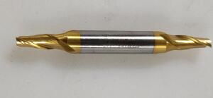 DESCRIPTION: (4) HSS DE SQ END MILL BRAND/MODEL: HERTEL 41119546 RETAIL$: 29.47 SIZE: 1/4" 1/2" LOC 3/8" SD QTY: 4