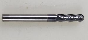 DESCRIPTION: (2) SOLID CARBIDE BALL END MILLS BRAND/MODEL: NIAGARA N86351 RETAIL$: 23.9 SIZE: 3/16" 5.8" LOC QTY: 2