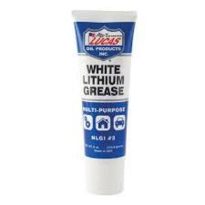 DESCRIPTION: (6) WHITE LITHIUM GREASE BRAND/MODEL: LUCAS OIL #10533 RETAIL$: $10.51 EA SIZE: 8 OZ QTY: 6