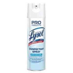 DESCRIPTION: (4) DISINFECTANT SPRAY BRAND/MODEL: LYSOL PRO COMMERCIAL RETAIL$: $10.000 EA SIZE: 19 OZ QTY: 4