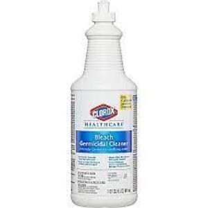 DESCRIPTION: (4) BLEACH GERMICIDAL CLEANER BRAND/MODEL: CLOROX HEALTHCARE RETAIL$: $20.00 EA SIZE: 32 FL OZ QTY: 4