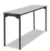 DESCRIPTION (1) ICEBERG RECTANGLE FOLDING TABLE BRAND/MODEL 65877 ADDITIONAL INFORMATION GRAY TOP/T-MOLD/RETAILS AT $284.99 SIZE 60" X 18" X 29.5" THI