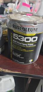 DESCRIPTION: (2) WATER BASED EPOXY PRIMER BRAND/MODEL: RUST-OLEUM 5300 BASE ONLY INFORMATION: GRAY PRIMER RETAIL$: $131.00 EA SIZE: 1 GALLON QTY: 2