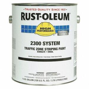 DESCRIPTION: (2) TRAFFIC ZONE STRIPING PAINT BRAND/MODEL: RUST-OLEUM #34UL60 INFORMATION: SAFETY YELLOW RETAIL$: $78.50 EA SIZE: 1 GALLON QTY: 2