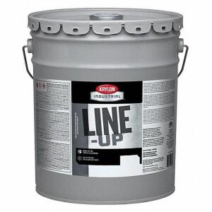 DESCRIPTION: (1) STRIPING PAINT BRAND/MODEL: KRYLON #38EL48 INFORMATION: WHITE RETAIL$: 222.53 SIZE: 5 GALLON QTY: 1