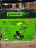 DESCRIPTION: (1) CORDLESS SNOWTHROWER BRAND/MODEL: GREENWORKS PRO/SNB401 RETAIL$: $499.99 SIZE: 80V, 20" QTY: 1 - 2