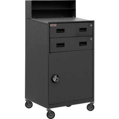 DESCRIPTION: (1) MOBILE CABINET DESK WITH LOCKABLE DRAWERS BRAND/MODEL: DURHAM INFORMATION: GRAY RETAIL$: $572.00 EA SIZE: 23"W 20"D, 2 DRAWERS QTY: 1