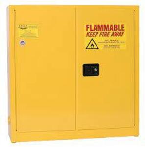 DESCRIPTION: (1) FLAMMABLE LIQUID STORAGE CABINET BRAND/MODEL: EAGLE #1975X INFORMATION: YELLOW RETAIL$: $1604.30 EA SIZE: 43 X 12 X 44 INCHES; 191 PO