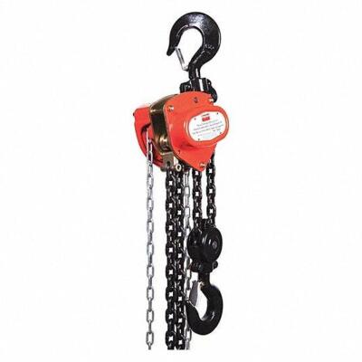 DESCRIPTION: (1) MANUAL CHAIN HOIST BRAND/MODEL: DAYTON #1VW62 INFORMATION: ORANGE RETAIL$: $611.89 EA SIZE: 6000 LB LIMIT, 15' QTY: 1