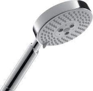 DESCRIPTION: (1) SHOWER HANDHELD SHOWER HEAD BRAND/MODEL: HANSGROHE #28514001 INFORMATION: CHROME, RAINDANCE S120 RETAIL$: $186.55 EA QTY: 1